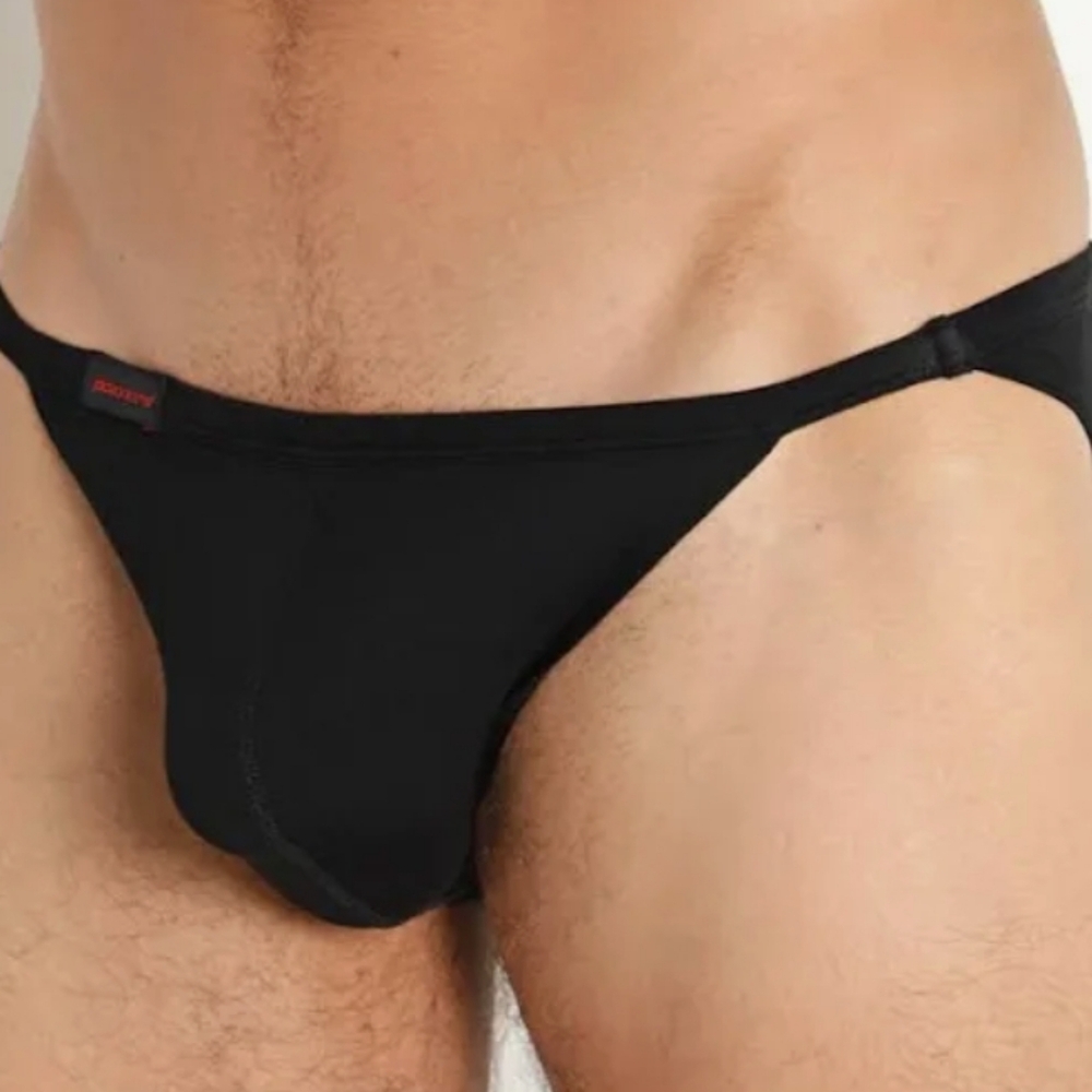 Jack Adams Men's Modal V-Cut Muscle Bikini Brief Black M - Picture 3 of 3